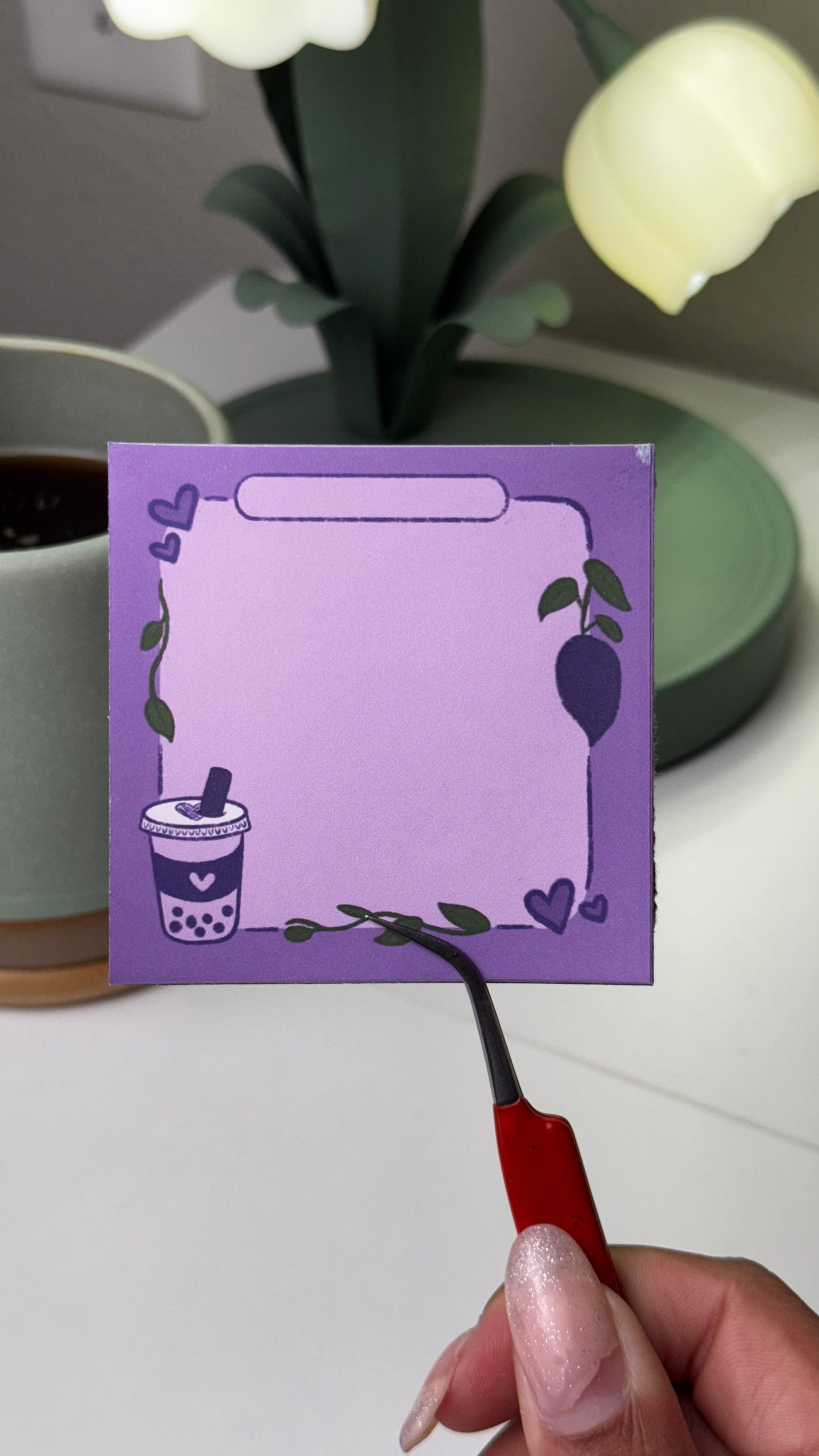 Pastel Taro Lavender Sticky Note