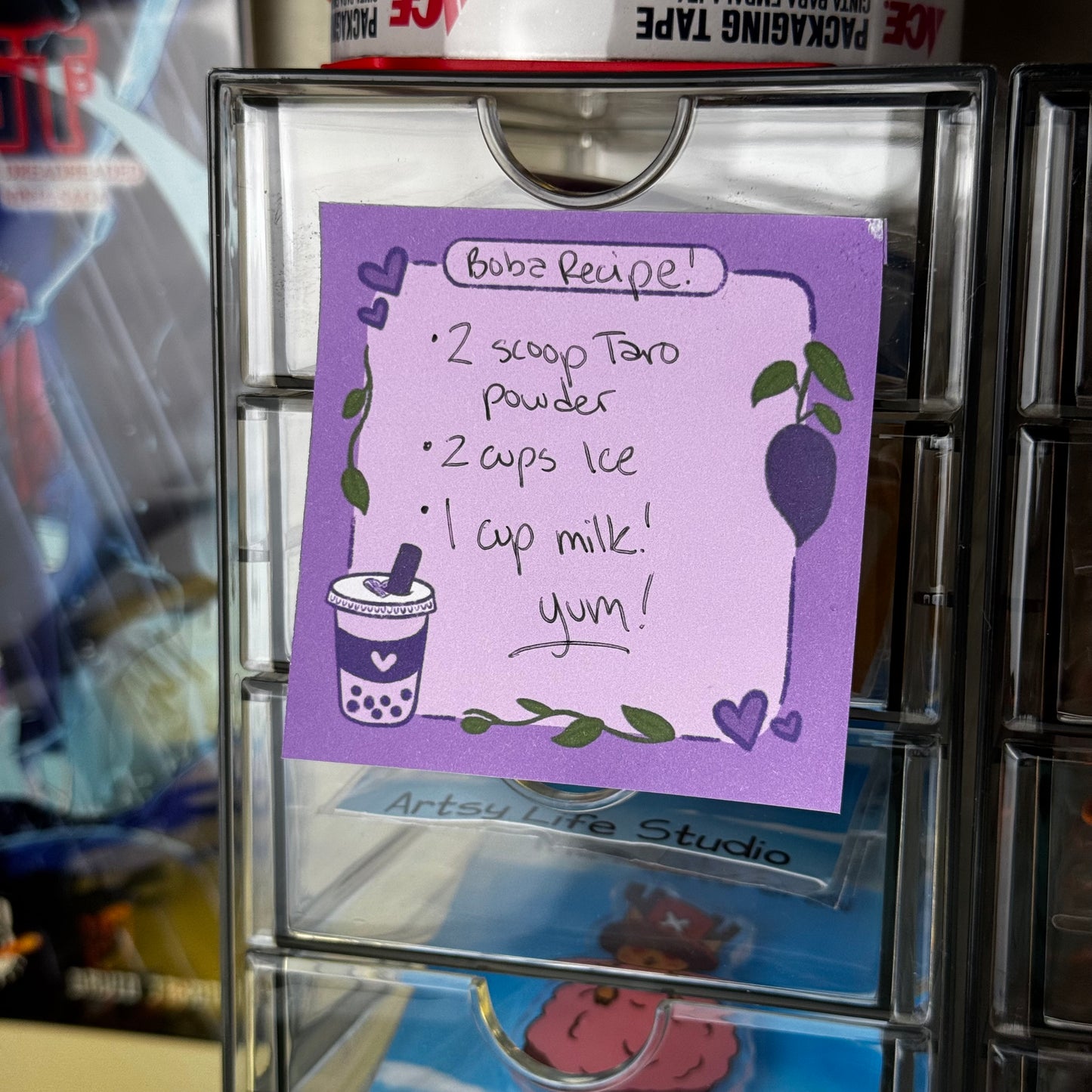 Pastel Taro Lavender Sticky Note