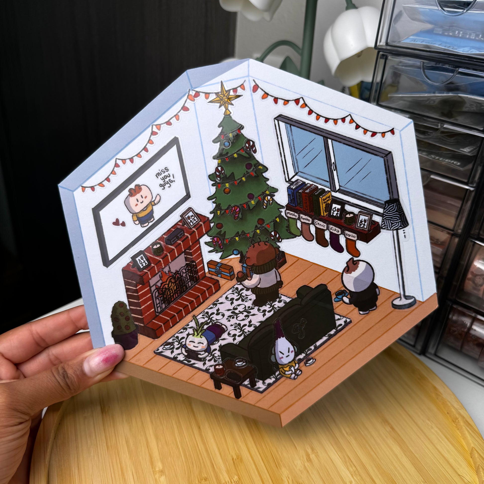 Cozy Evening Sticker Craft Project