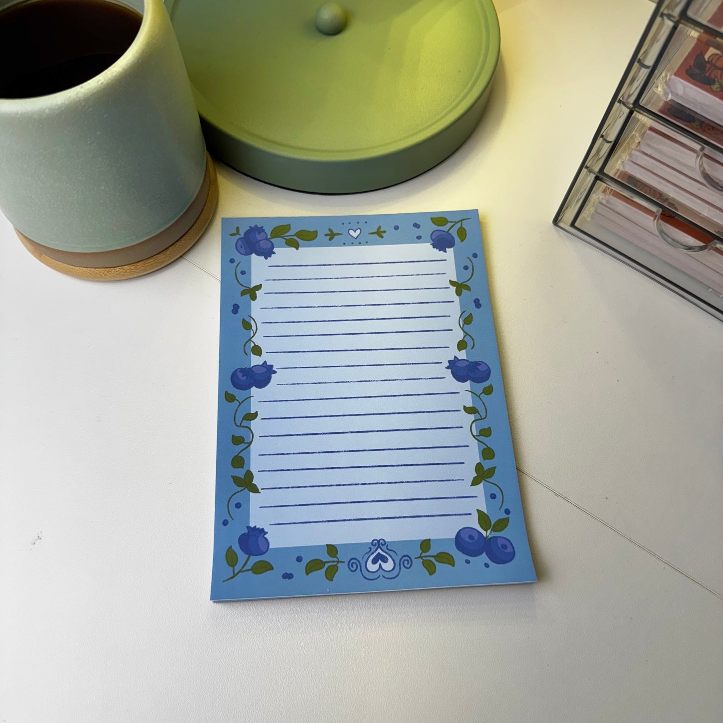 Pastel Blueberry Notepad