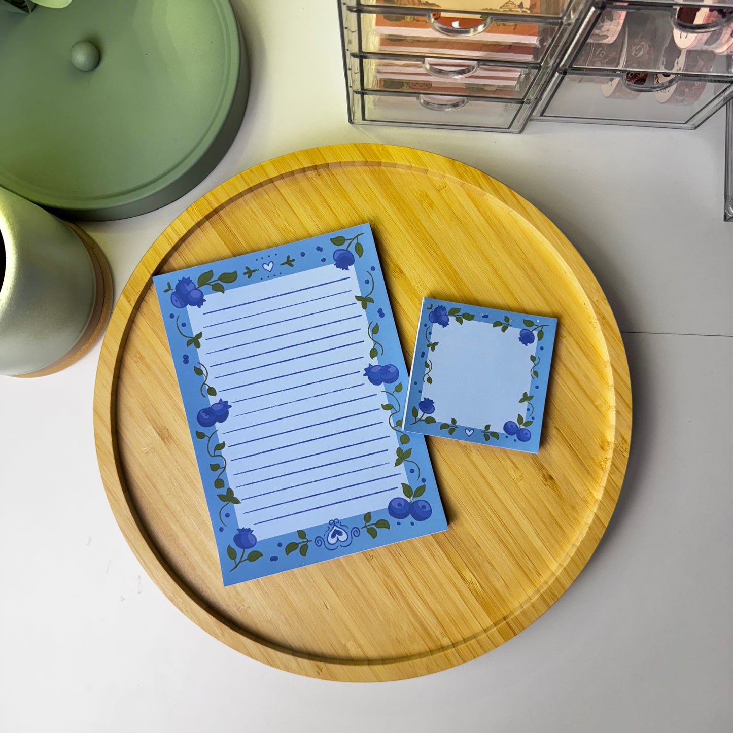Pastel Blueberry Notepad
