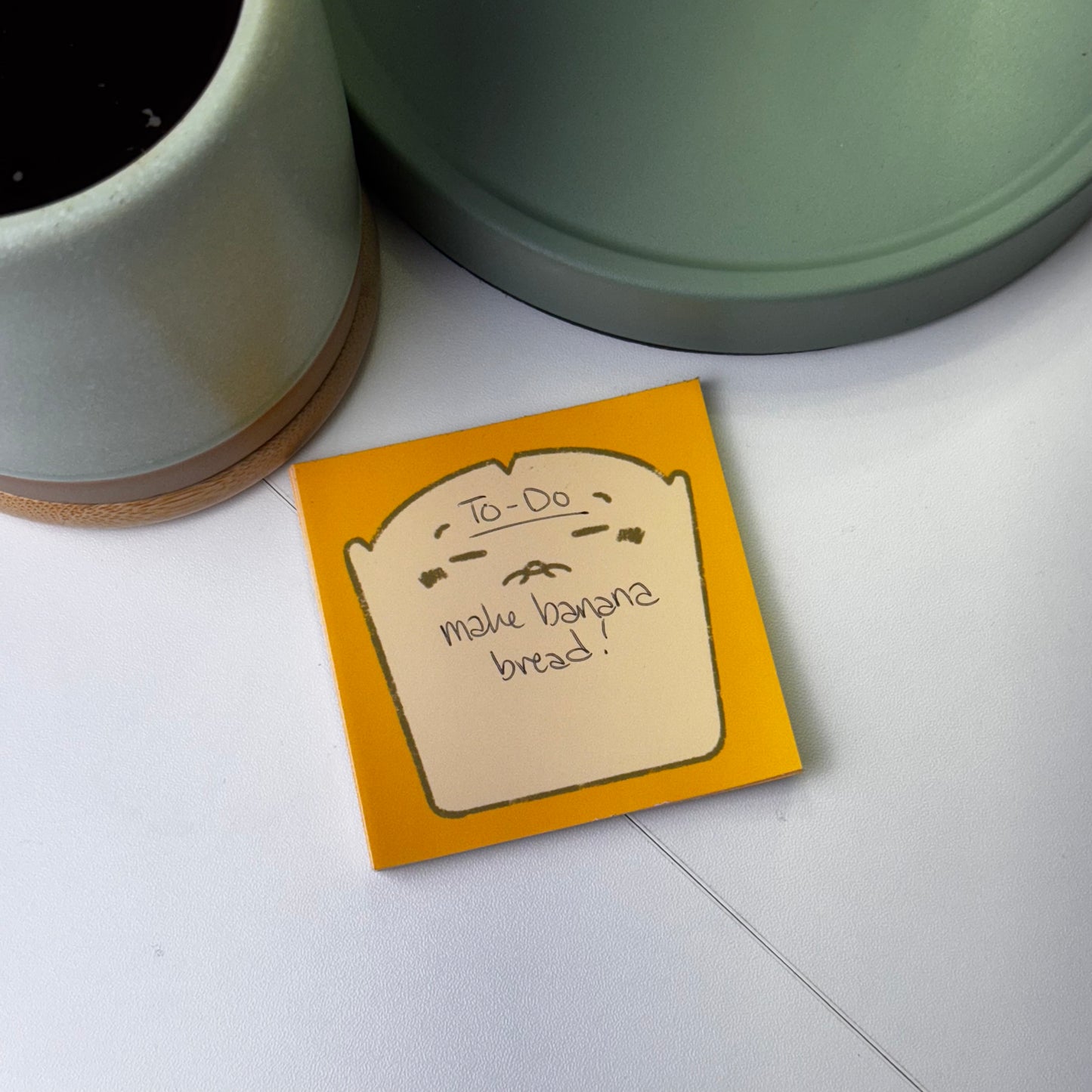 Pastel Banana Yellow Sticky Note