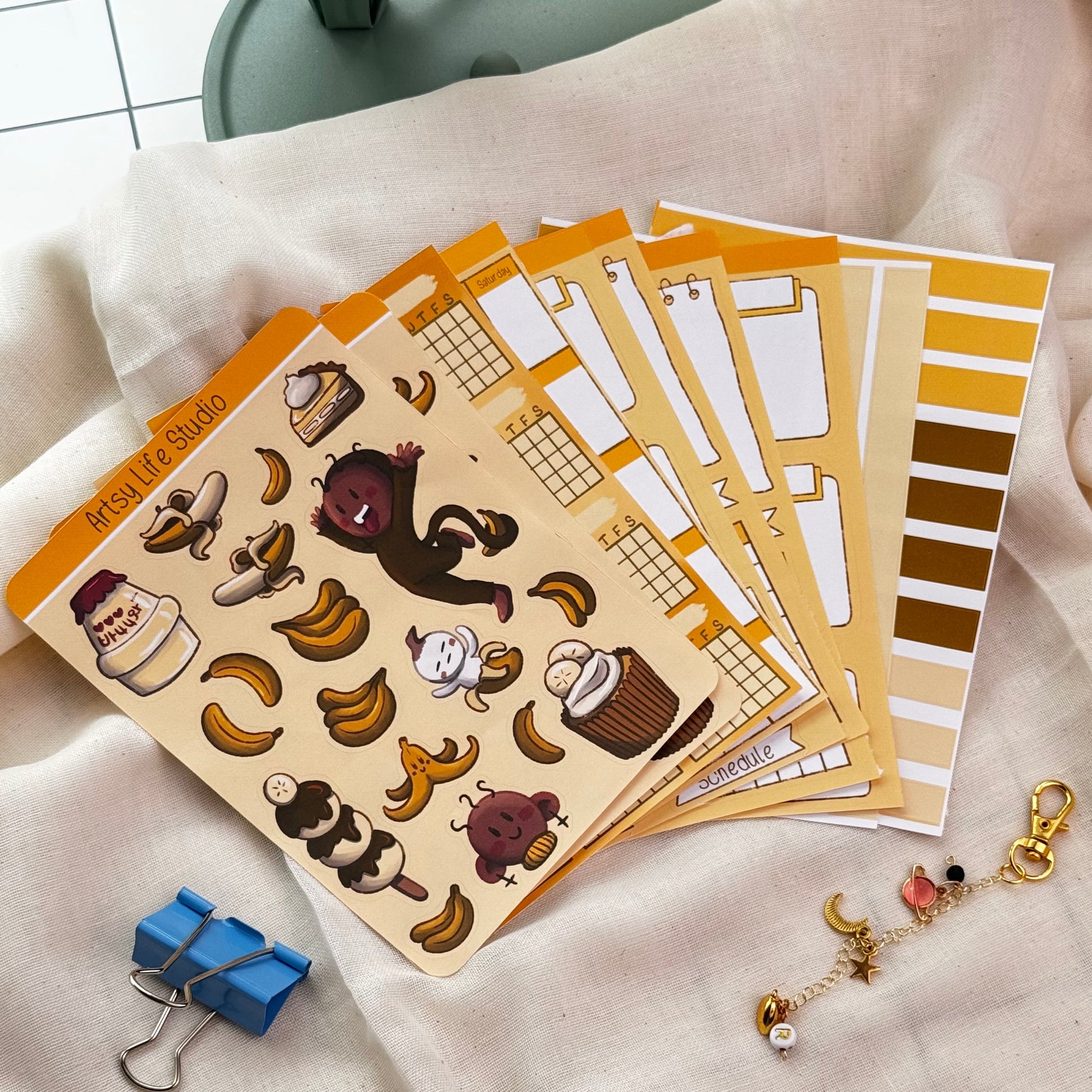 Banana Journal Sticker Set