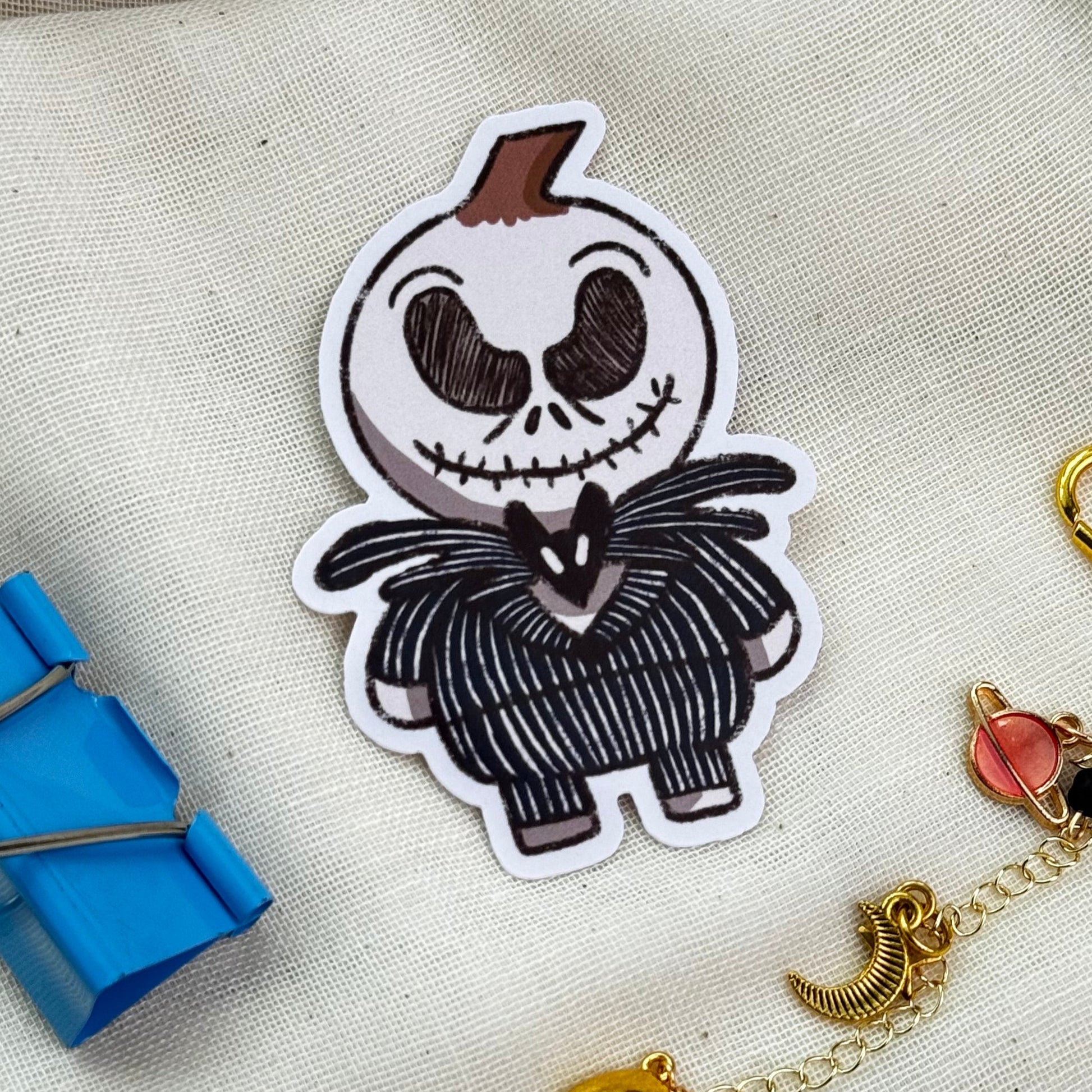 Jack Skellington Halloween Waterproof Die-Cut Sticker