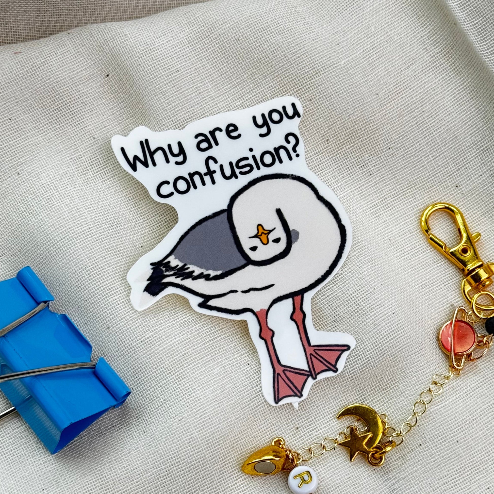 Paul is Confusion Waterproof Die-Cut Sticker