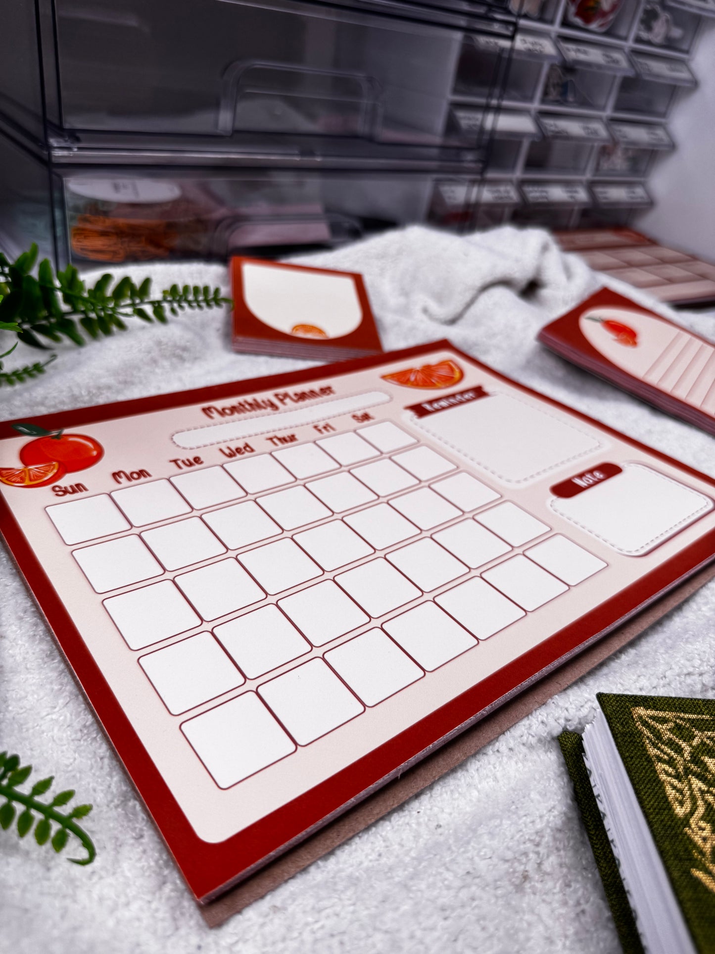 Orange Monthly Planner