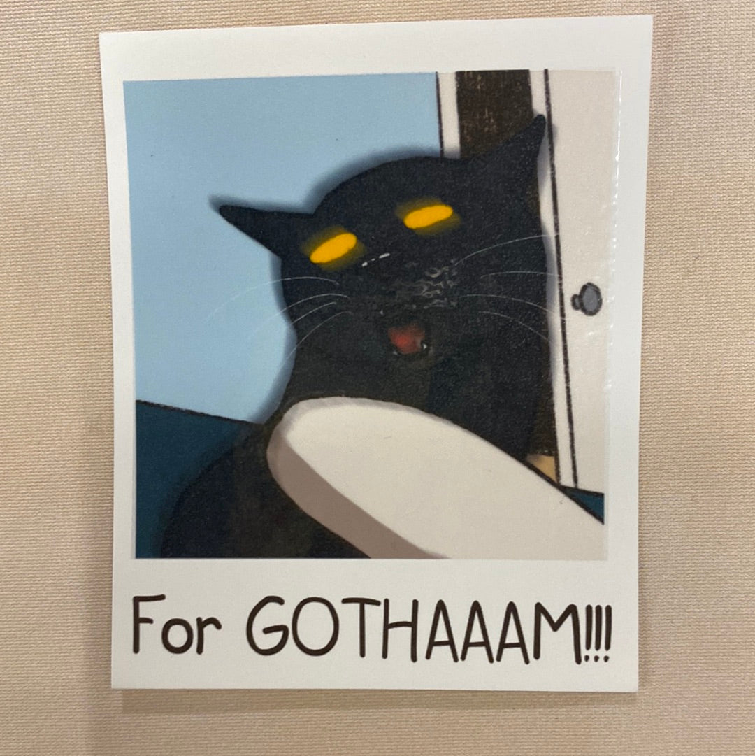 For Gothaaam!!! Cat Art Print