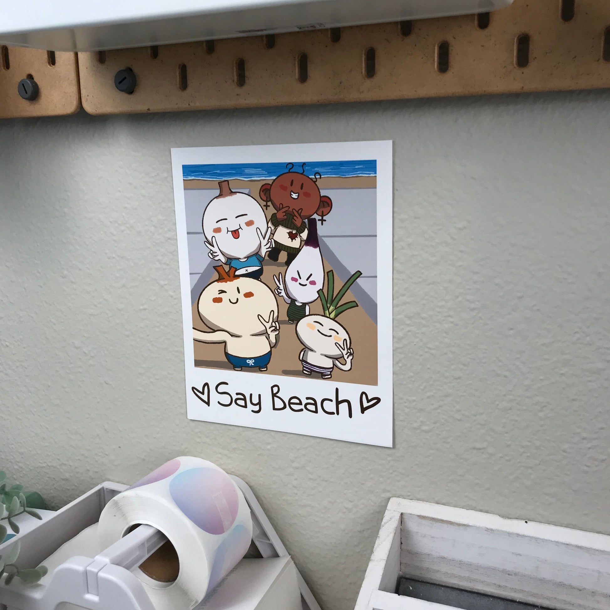 Say Beach Art Print