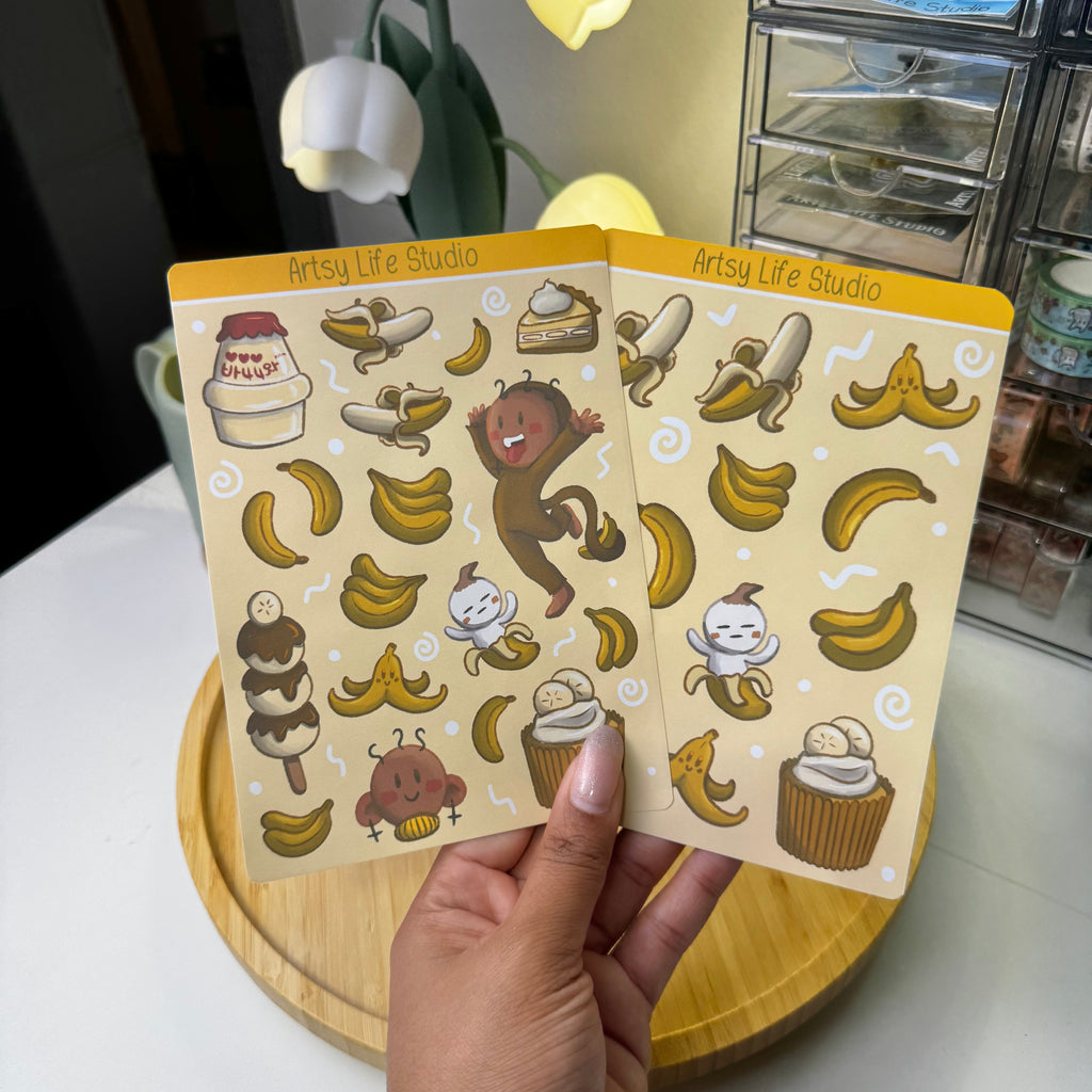 Banana Journal Sticker Set