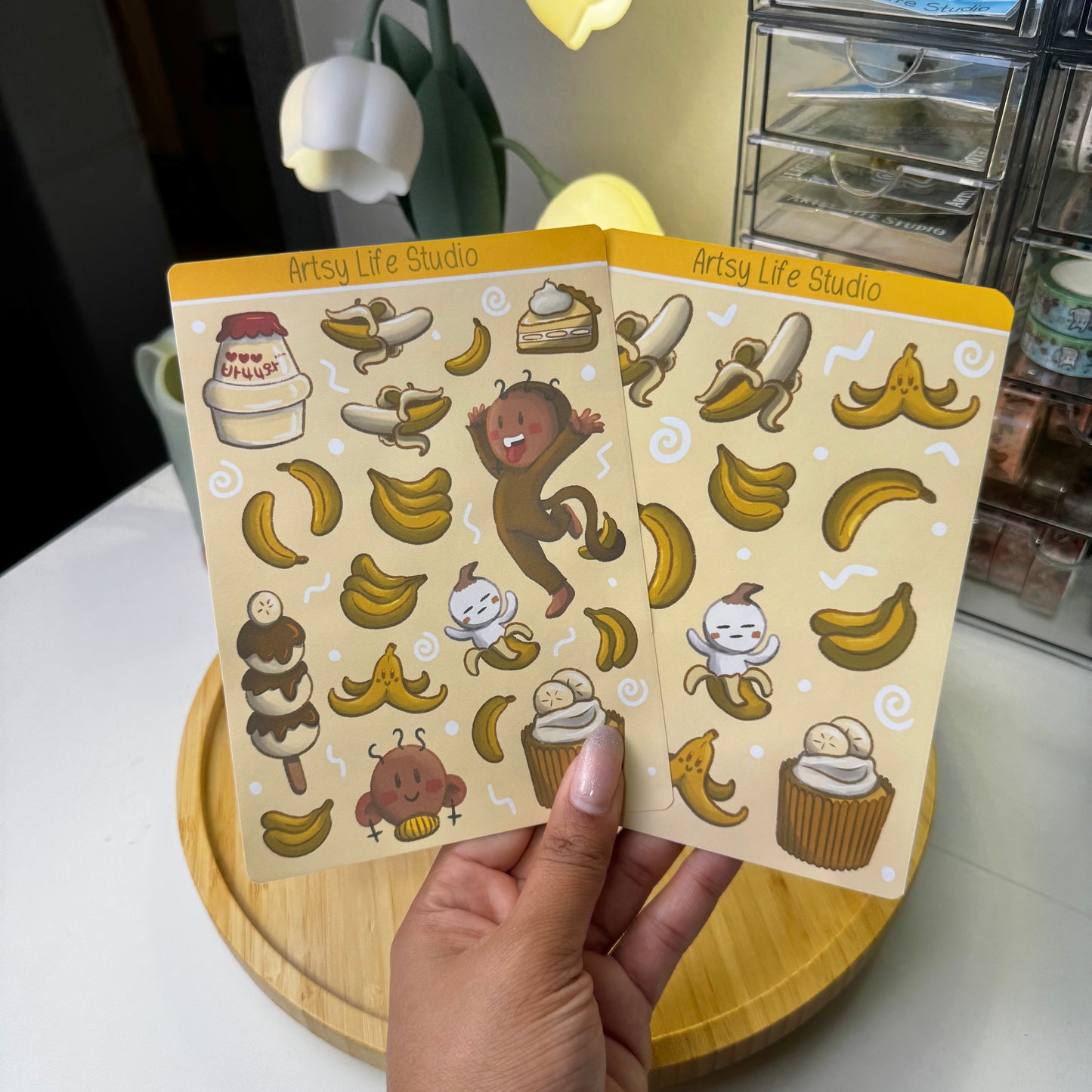 Banana Journal Sticker Sheet Set