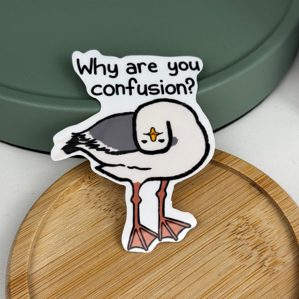 Paul is Confusion Waterproof Die-Cut Sticker