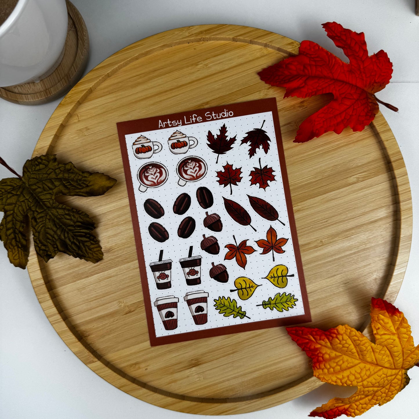 Autumn & Coffee Planner Sticker Sheet Pack