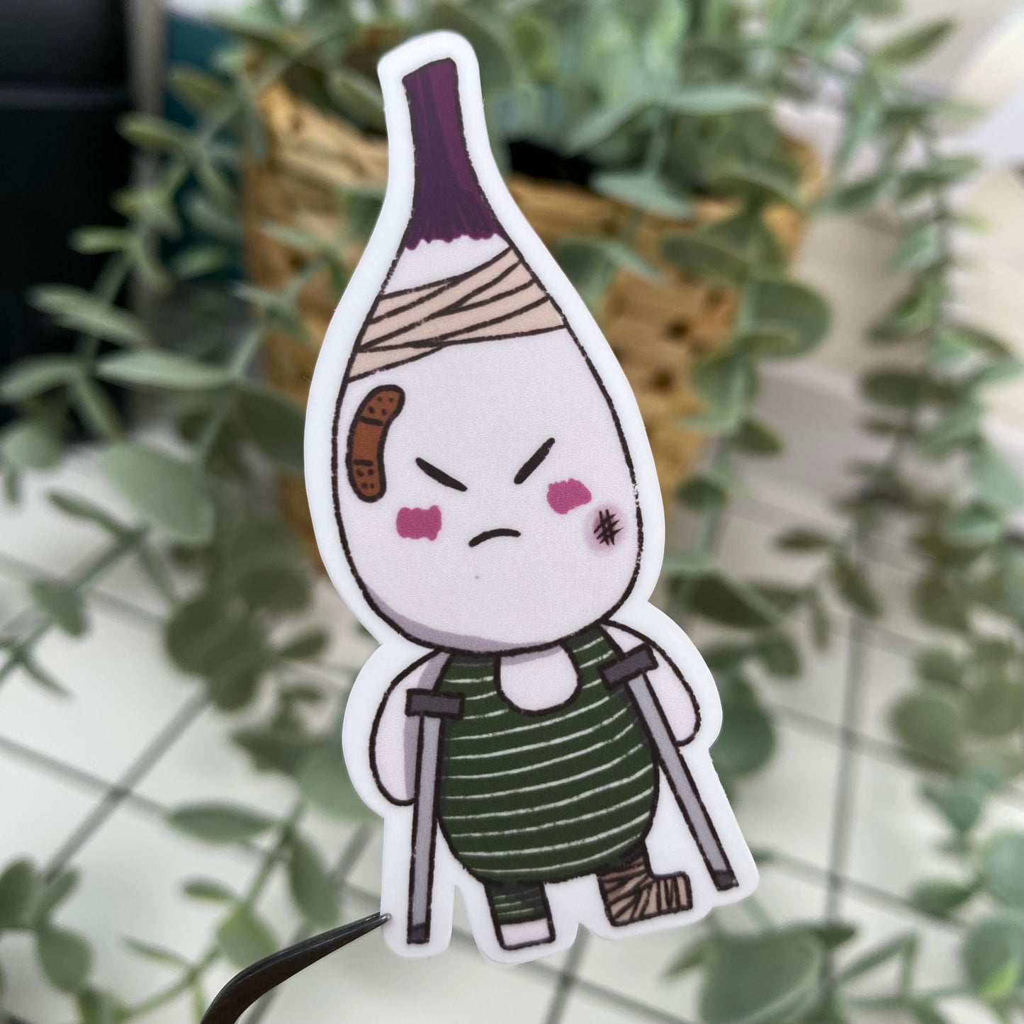 i sought aid cute and kawaii waterproof die cut sticker