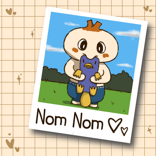 Nom Nom.. Mini Art Print