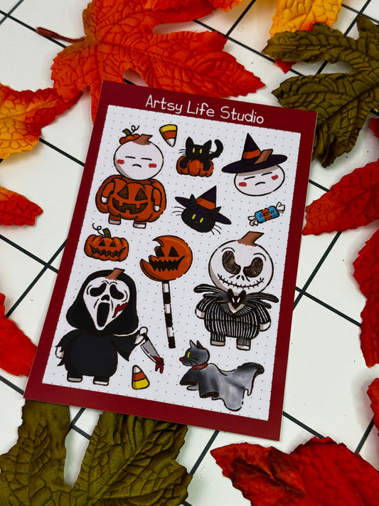 Fumiko’s Halloween Waterproof Sticker Sheet