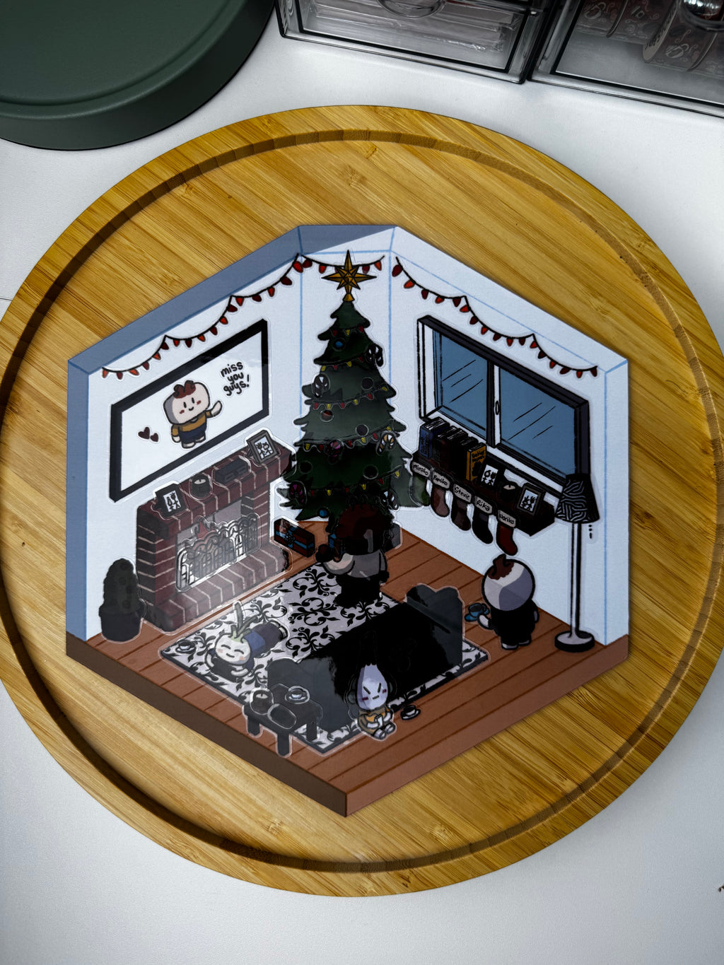 Cozy Evening Sticker Craft Project