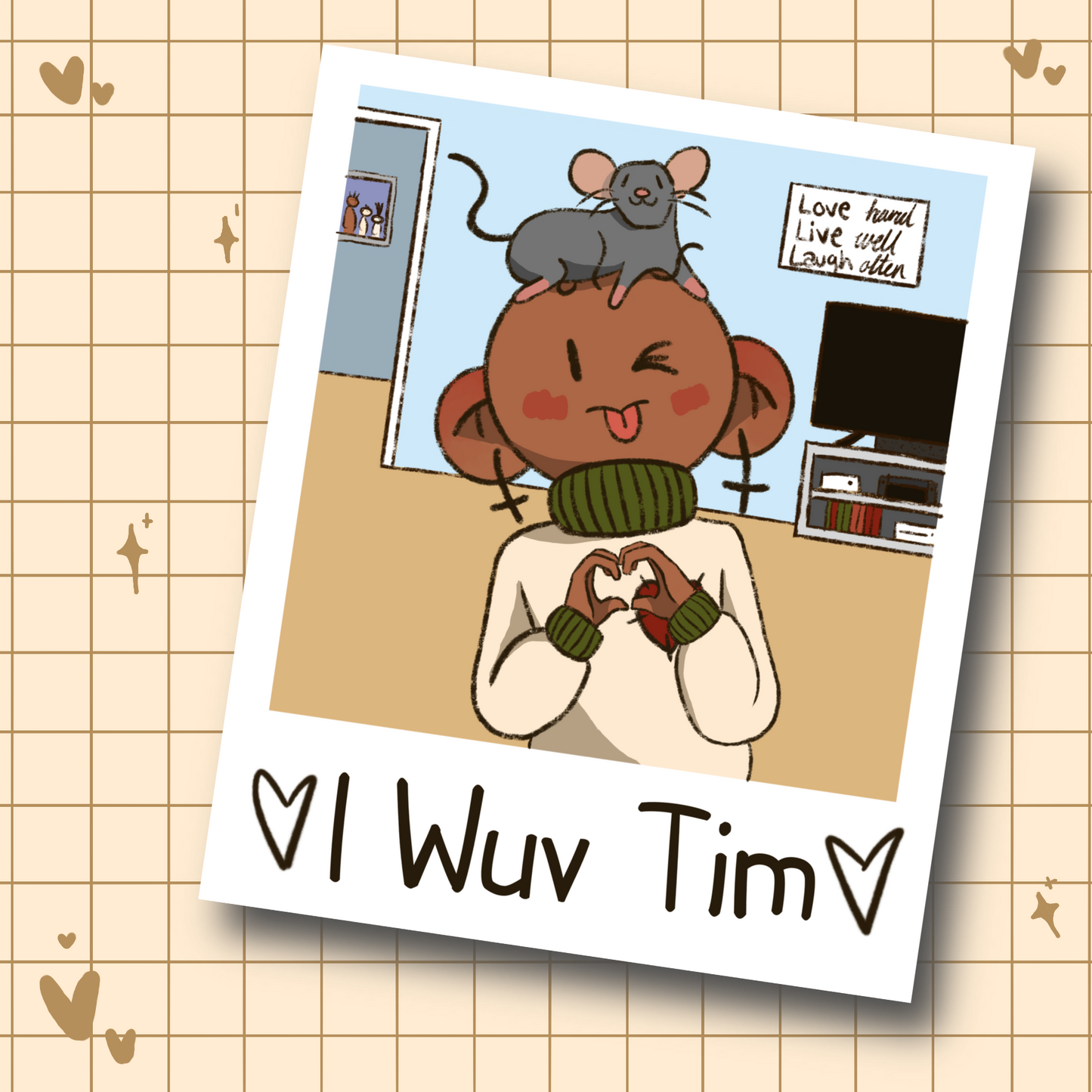 I Wuv Tim Mini Art Print