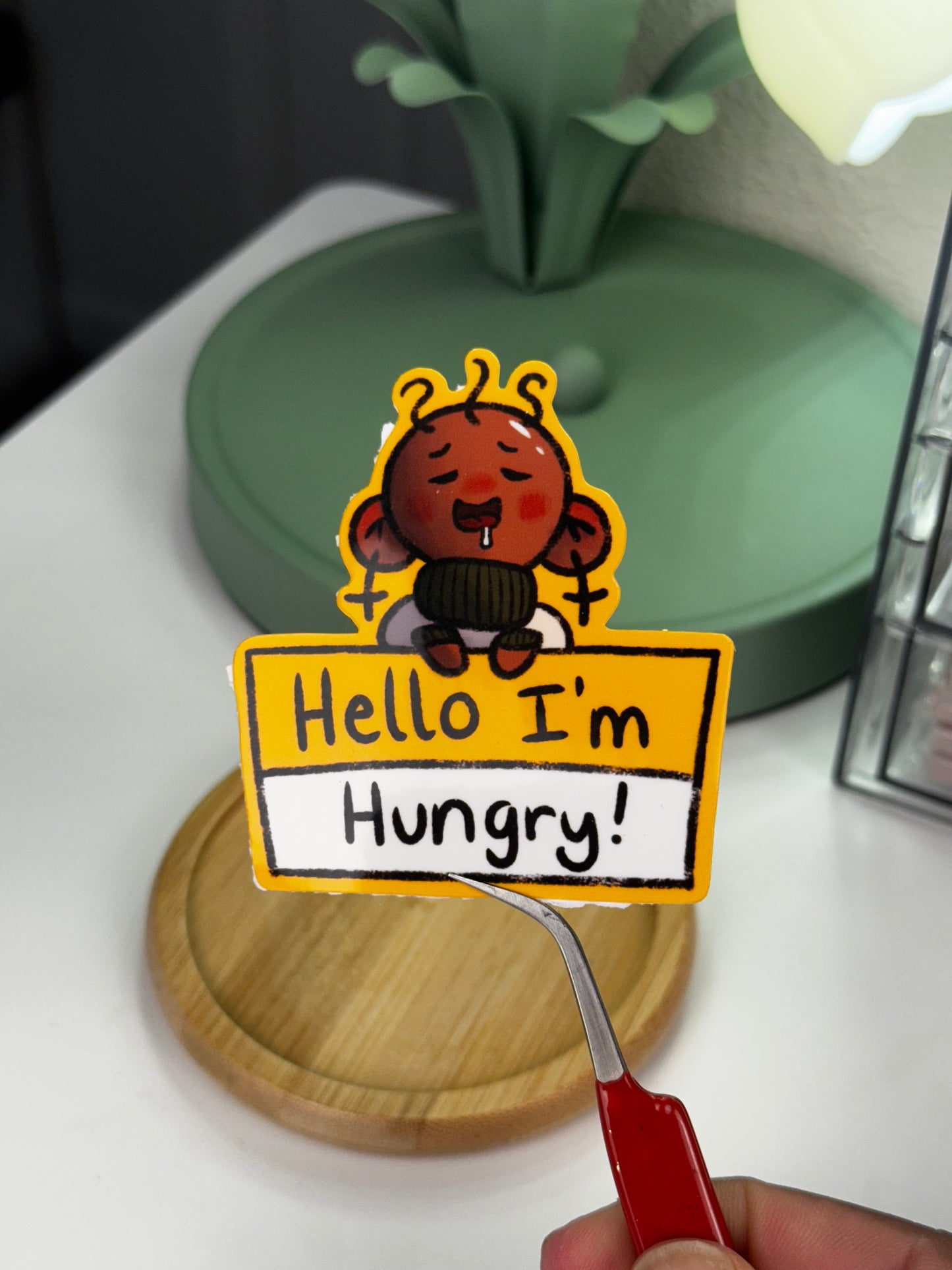 Hello I’m Hungry Waterproof Sticker