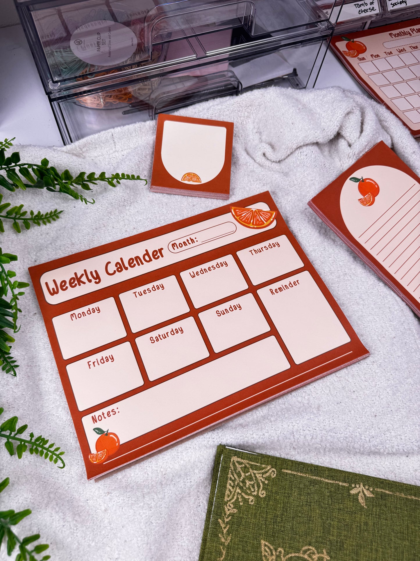 Orange Weekly Planner