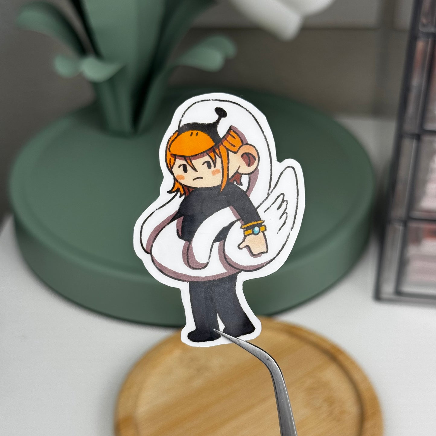 Nami Swan One Piece Fan Art Waterproof Die Cut Sticker