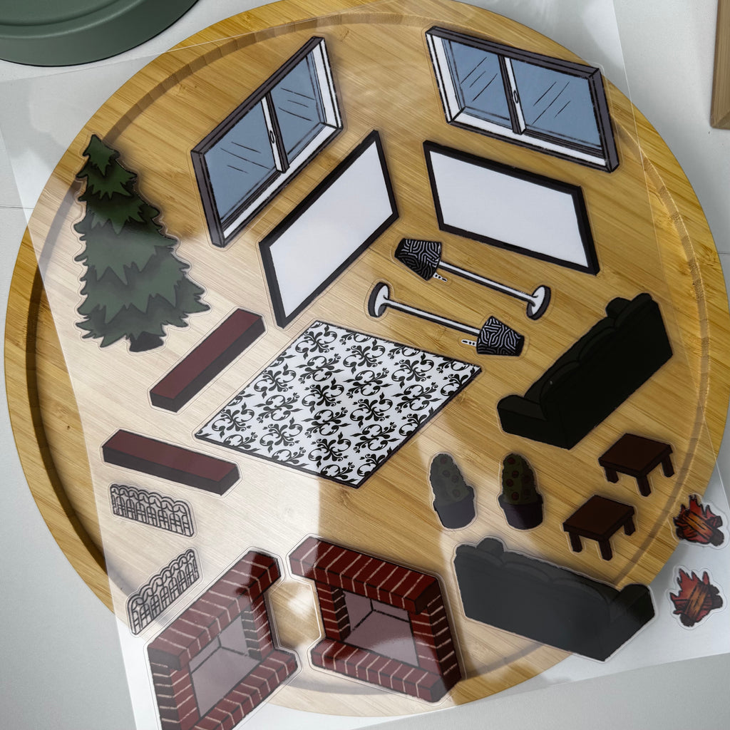 Cozy Evening Sticker Craft Project