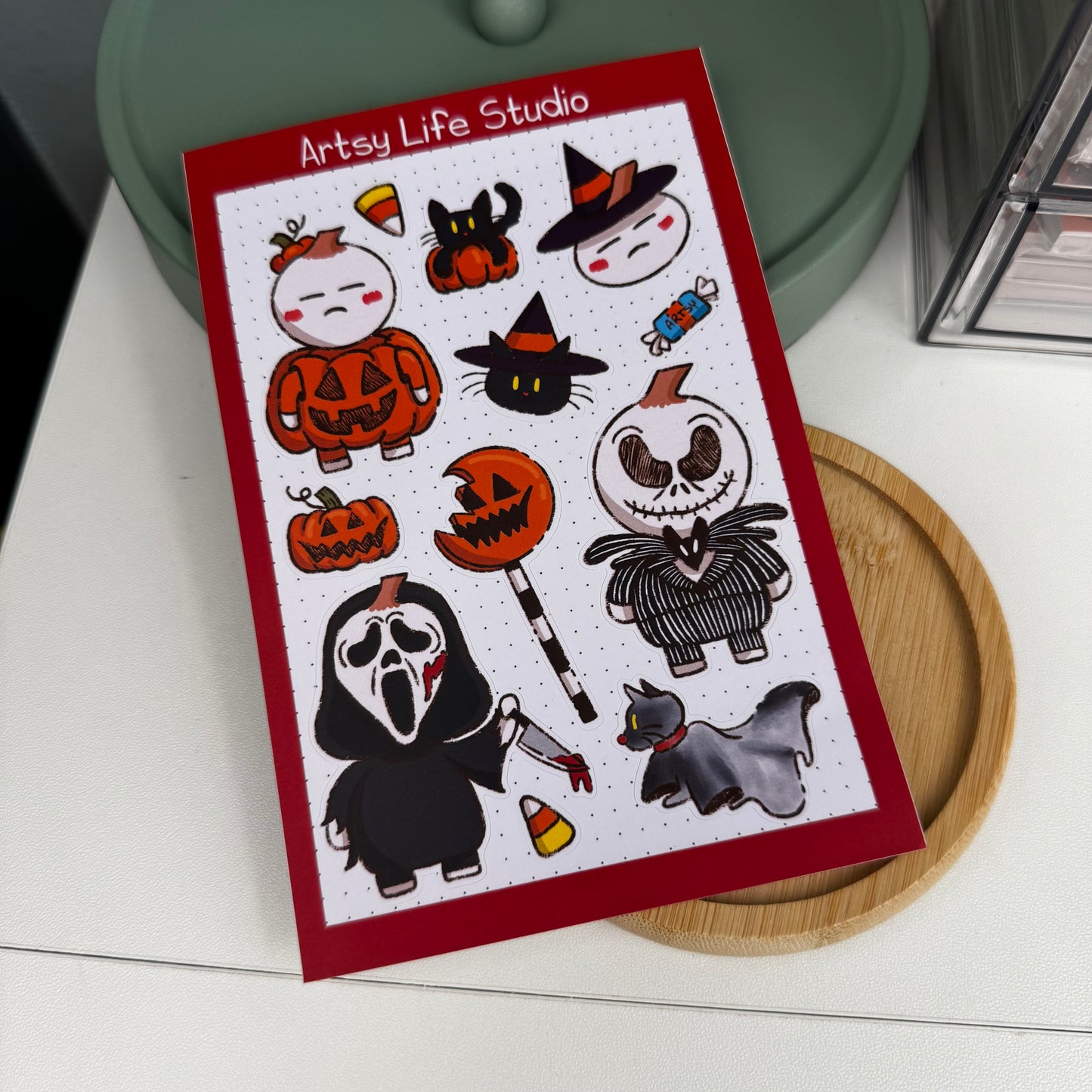 Fumiko’s Halloween Waterproof Sticker Sheet