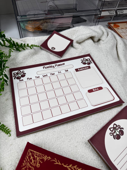 Cherry Monthly Planner