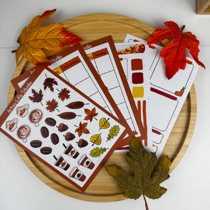 Autumn & Coffee Planner Sticker Sheet Pack