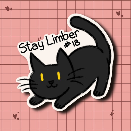 Nugget Stays Limber Waterproof Die-Cut Sticker