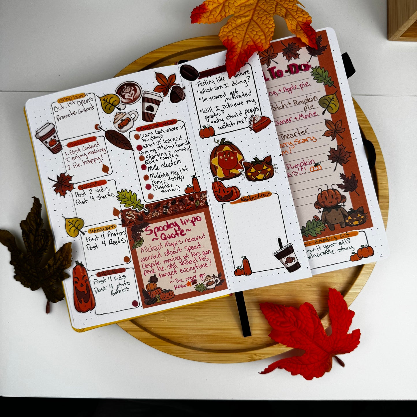 Autumn & Coffee Planner Sticker Sheet Pack