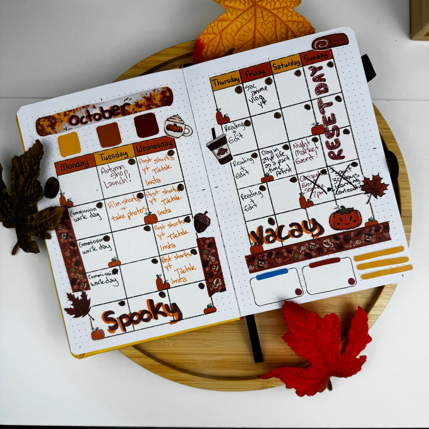 Autumn & Coffee Planner Sticker Sheet Pack