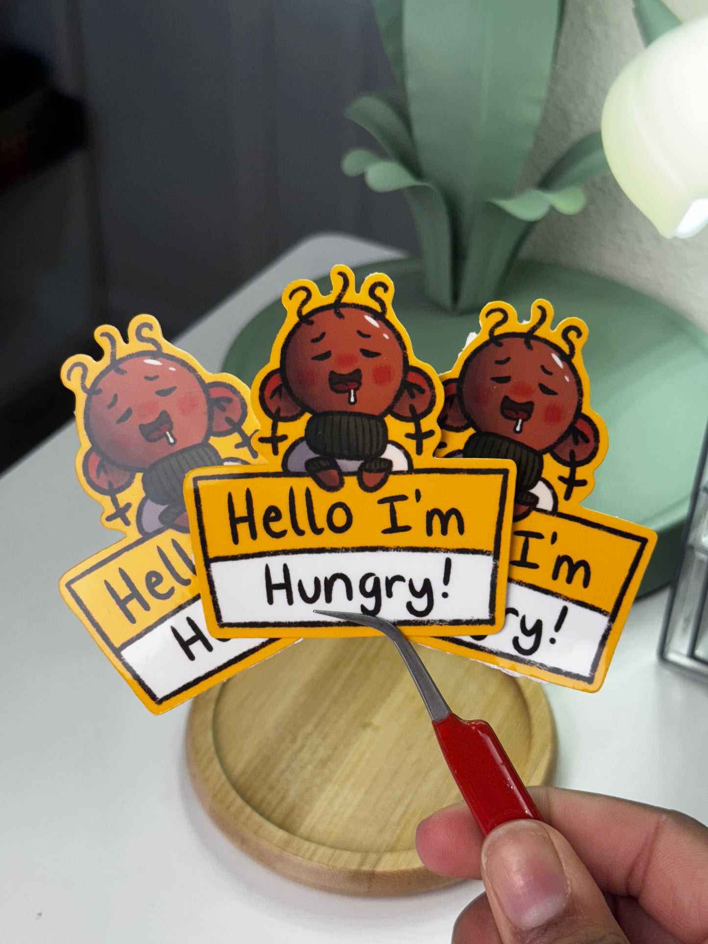 Hello I’m Hungry Waterproof Sticker