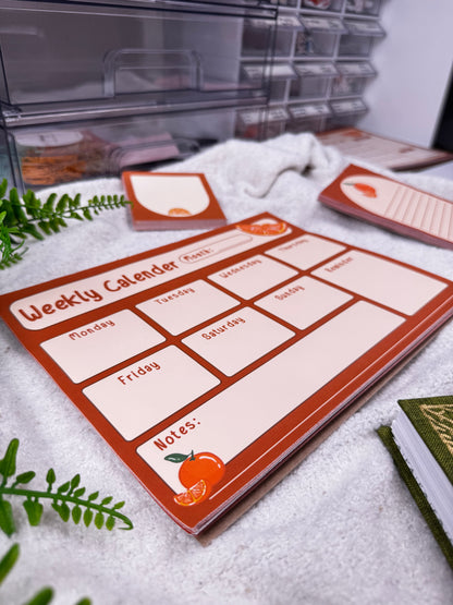 Orange Weekly Planner