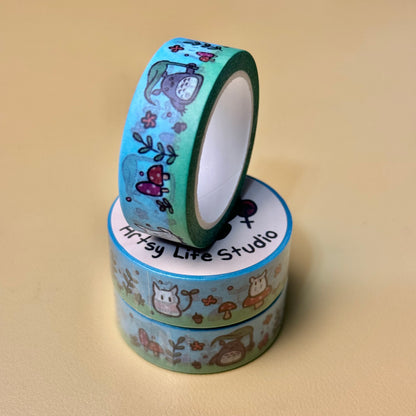 Studio Ghibli Washi Tape For Bullet Journals stationary supplies blue and green