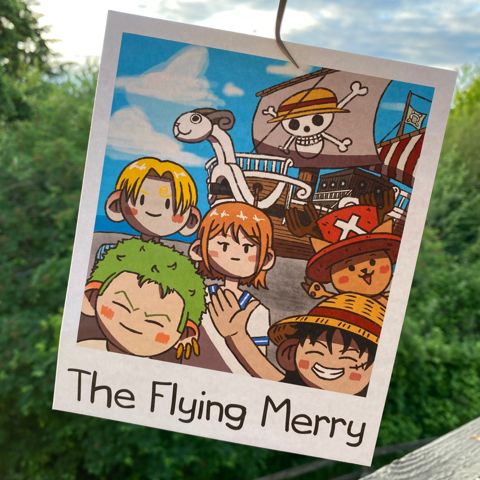 The Going Merry One Piece Fan Art Print outside