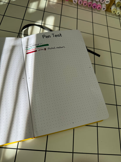 Yellow A5 Cute Dotted Bullet Journal