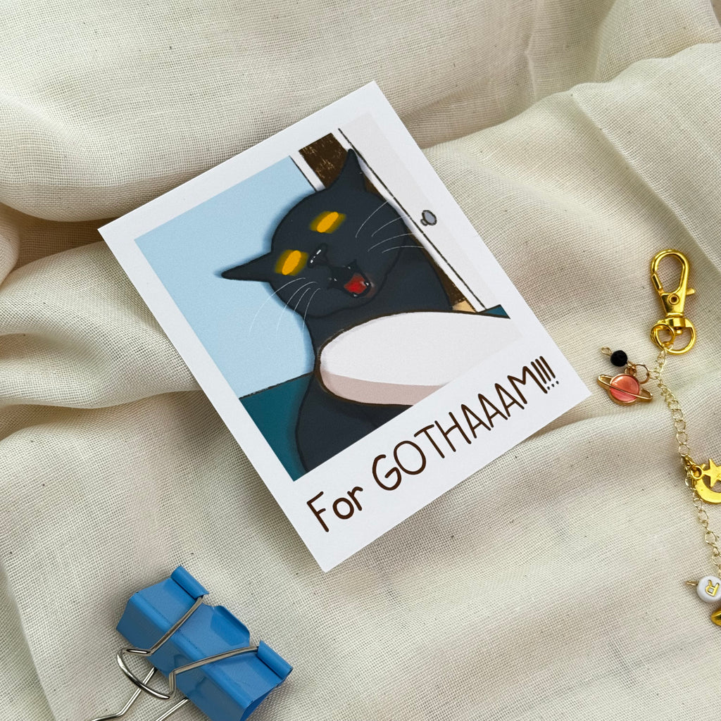 For Gothaaam!!! Cat Mini Art Print
