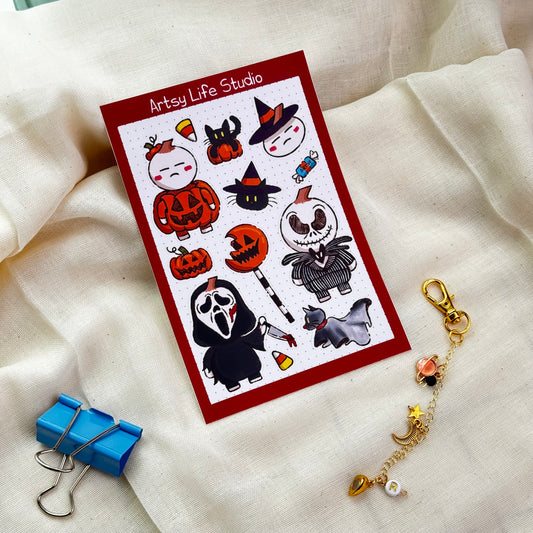 Fumiko’s Halloween Waterproof Sticker Sheet