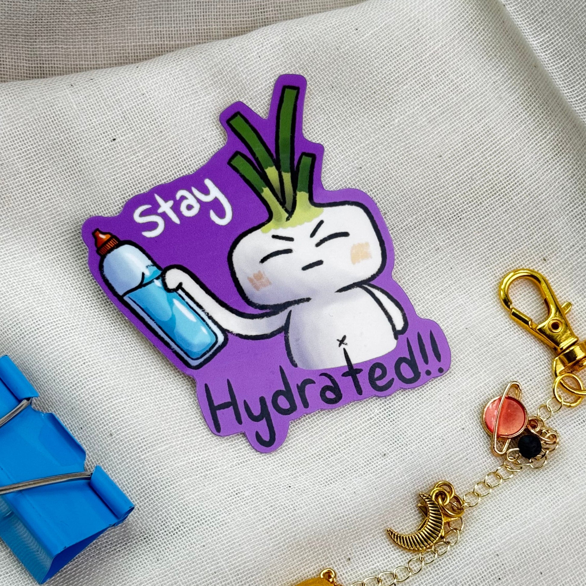 Stay Hydrated Waterproof Sticker