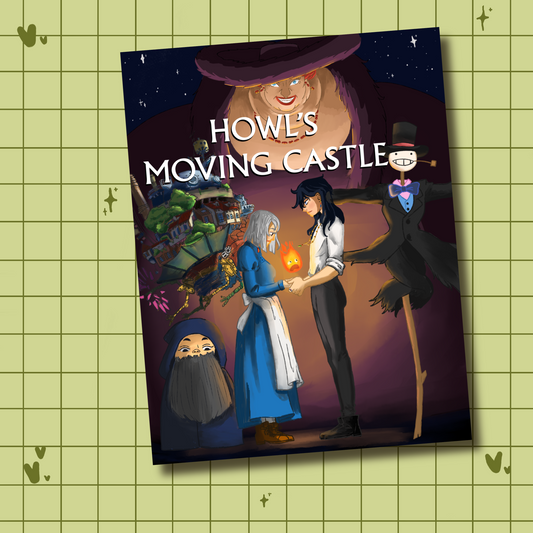 Howl’s moving castle studio Ghibli art print