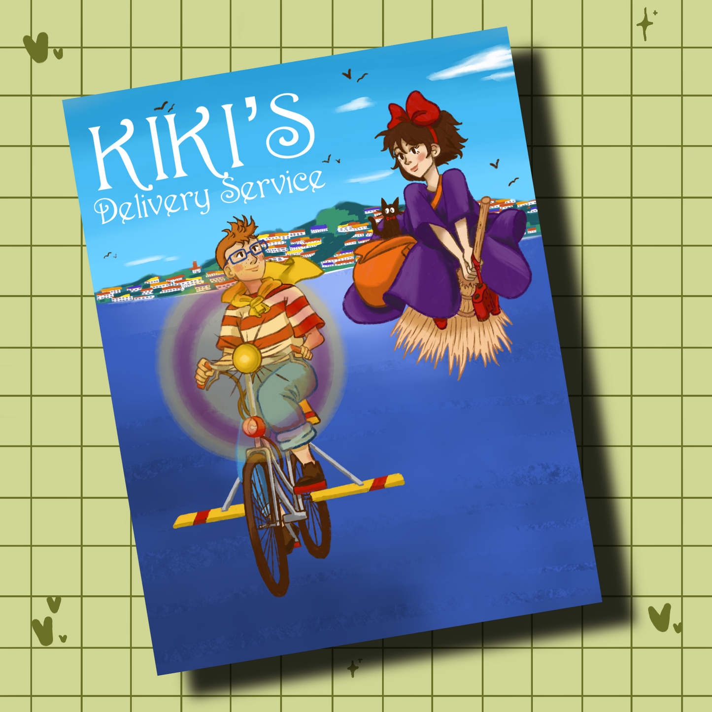 Kiki’s Delivery Service Witch Studio Ghibli Art print studio Ghibli art